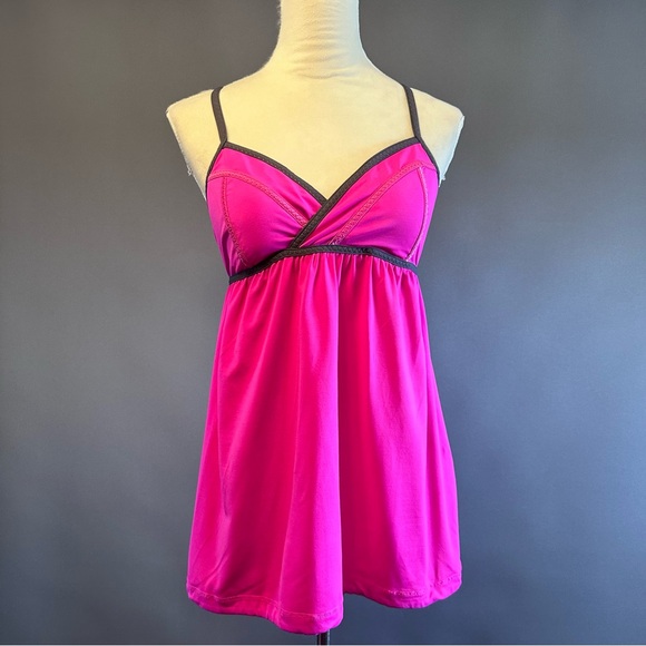Lululemon Rehearsal Tank Top Adjustable Straps Sz 8 Pink Ballet Workout - Picture 2 of 10